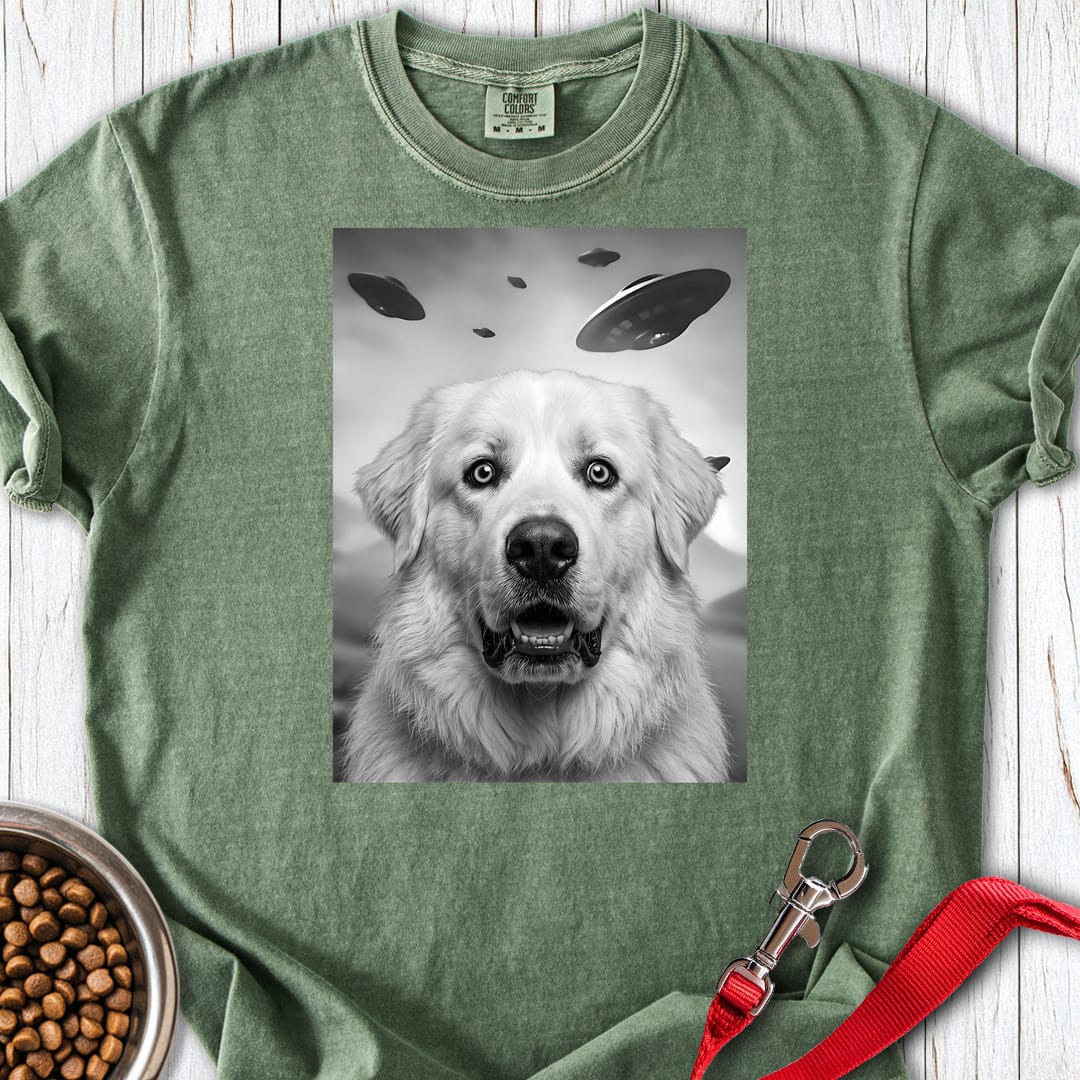 Great Pyrenees UFO Premium Tee — Moss