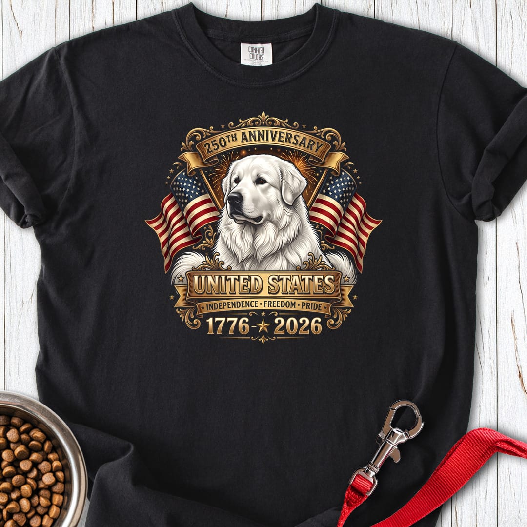 Great Pyrenees USA Premium Tee — Black