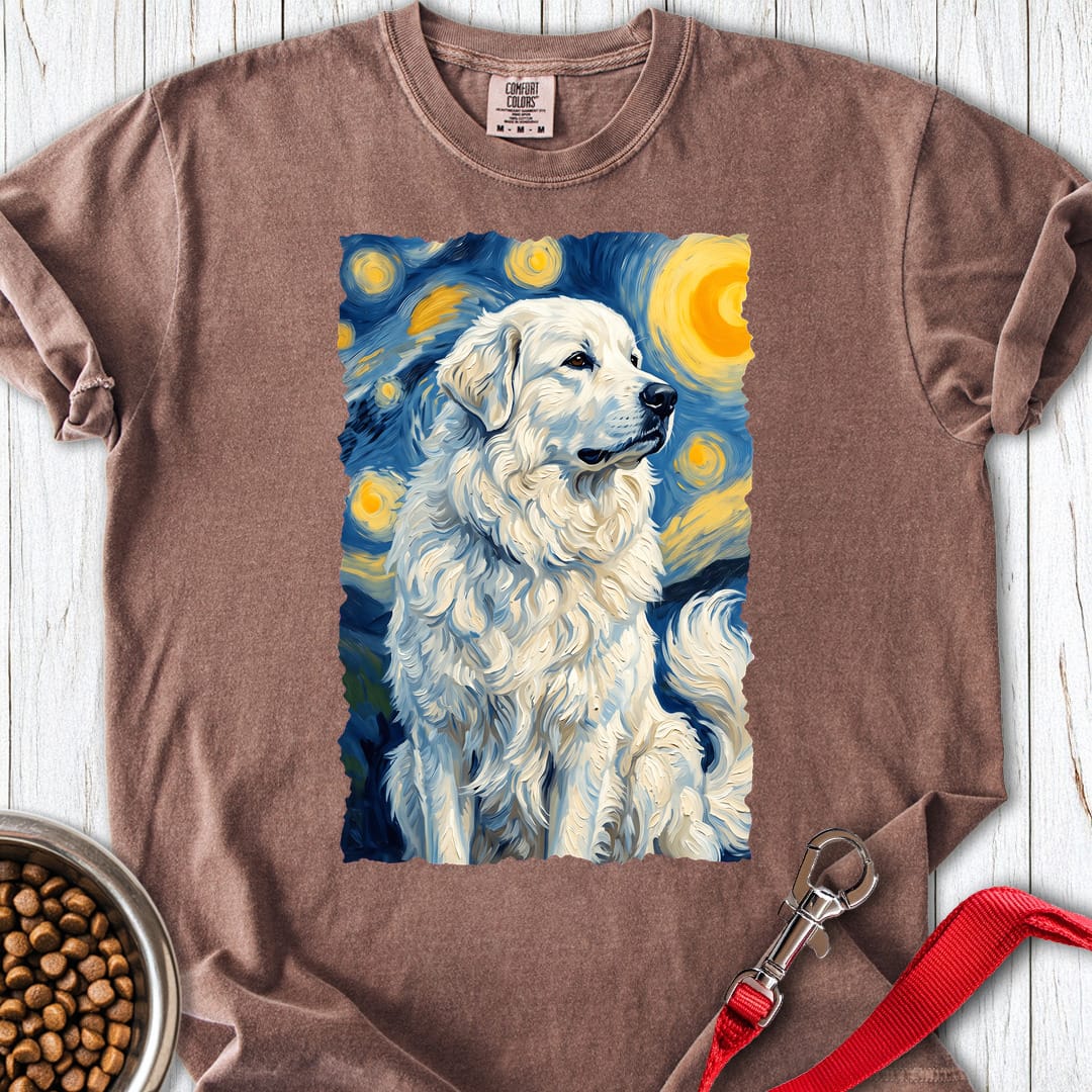 Great Pyrenees Van Gogh Premium Tee Espresso