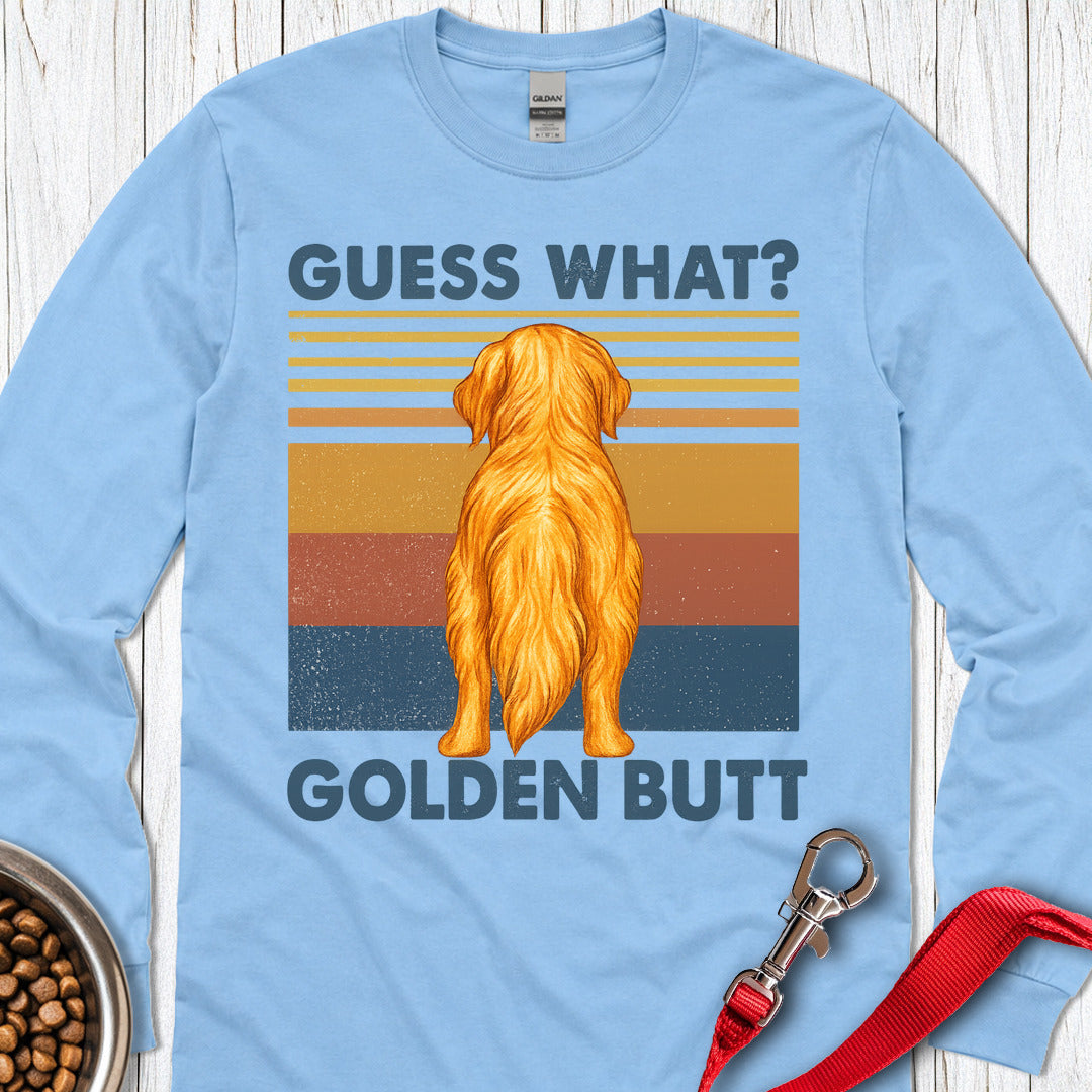Guess What Golden Retriever Long Sleeve — Carolina Blue