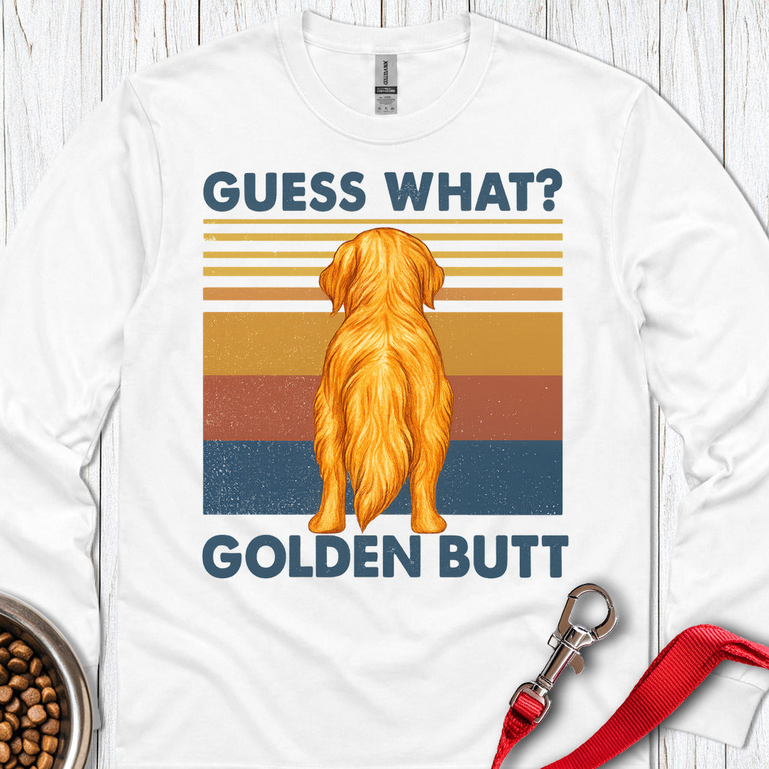 Guess What Golden Retriever Long Sleeve — White