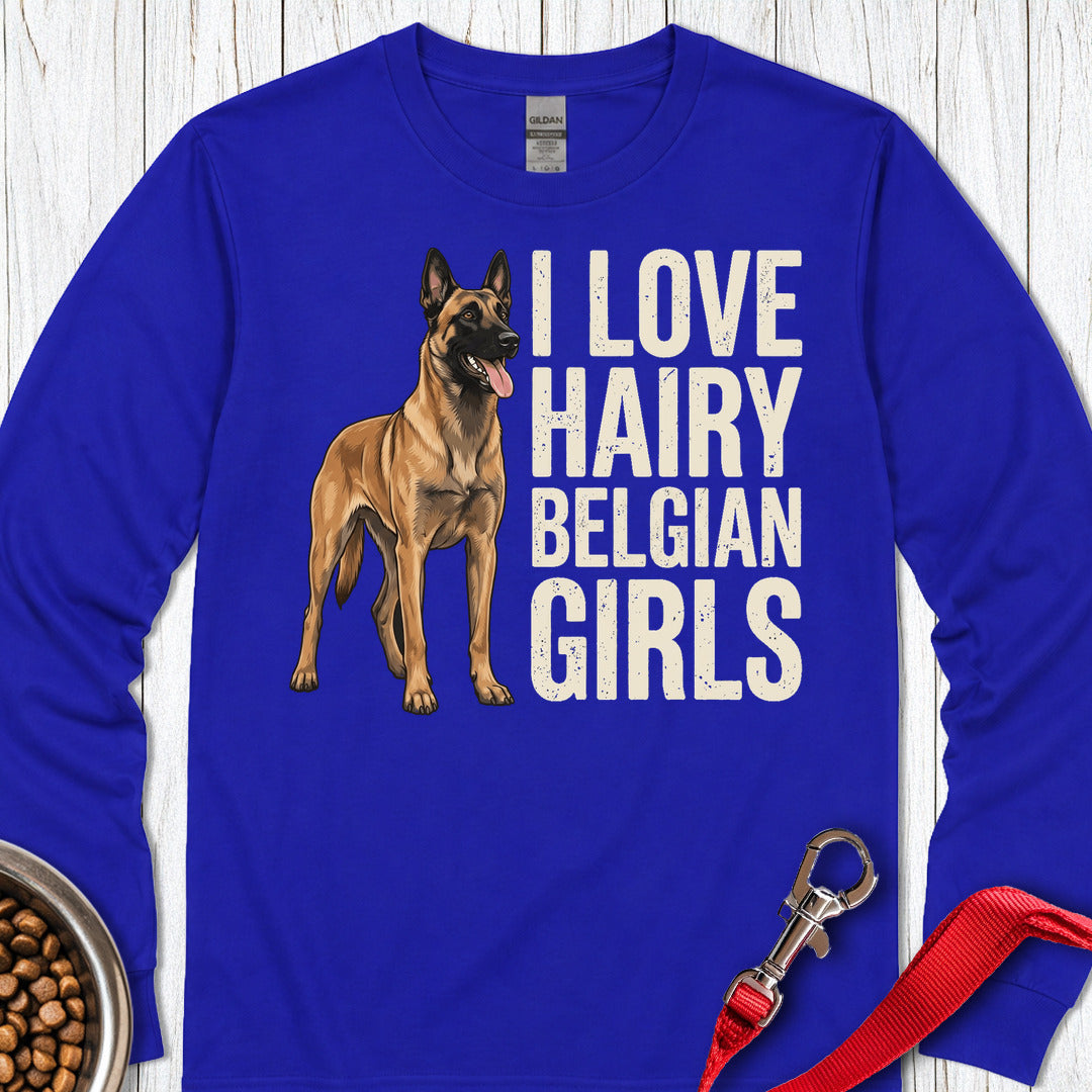 Hairy Belgian Malinois Long Sleeve — Royal