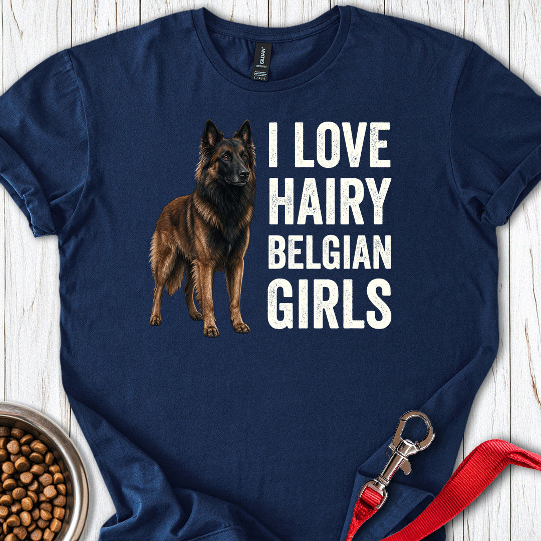 Hairy Belgian Tervuren Girls — Navy