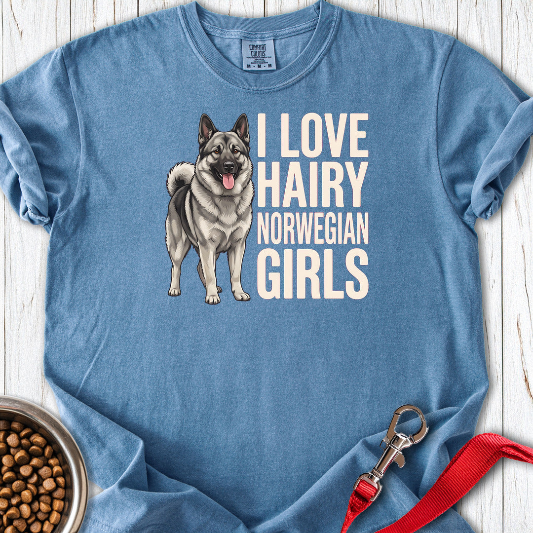 Hairy Girls Premium Tee — Blue Jean