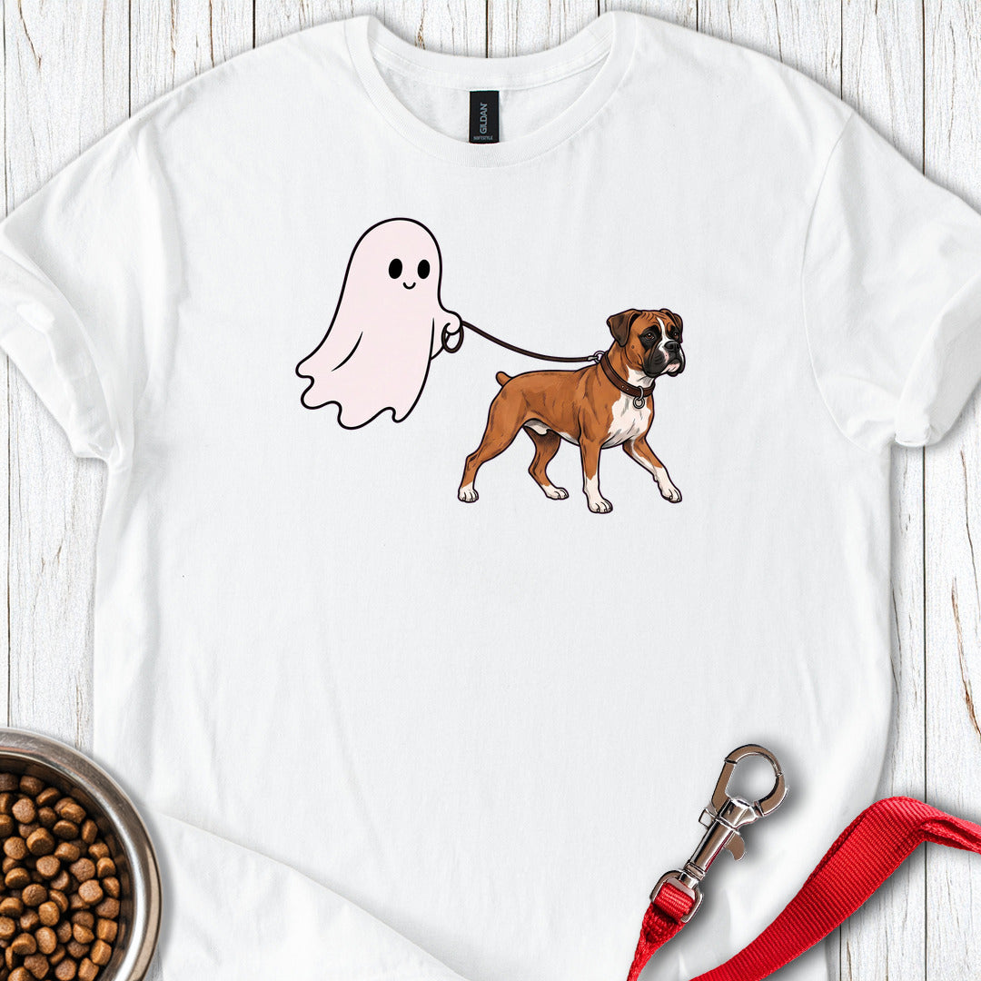 Halloween Ghost Boxer — White
