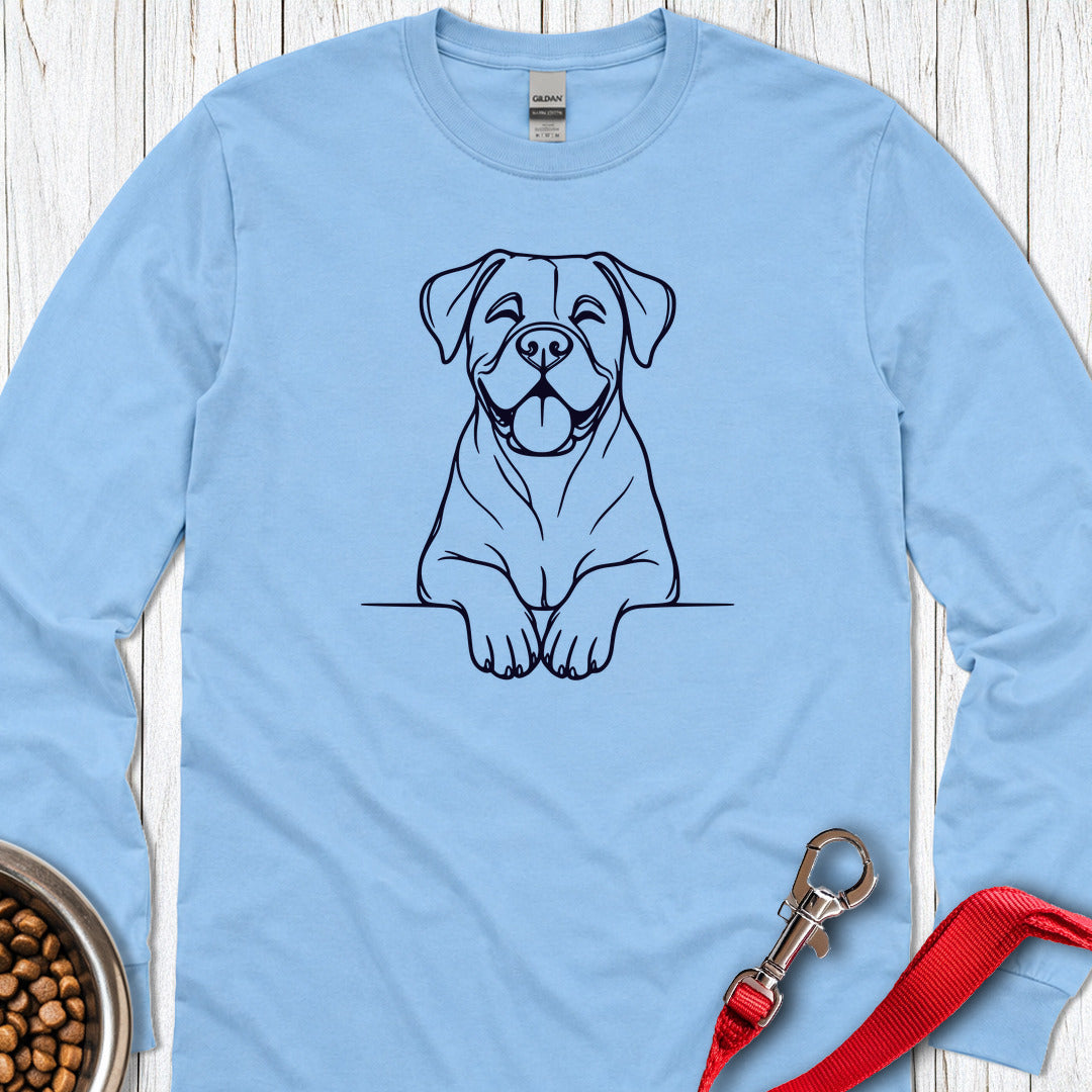 Happy Boxer Long Sleeve Carolina Blue