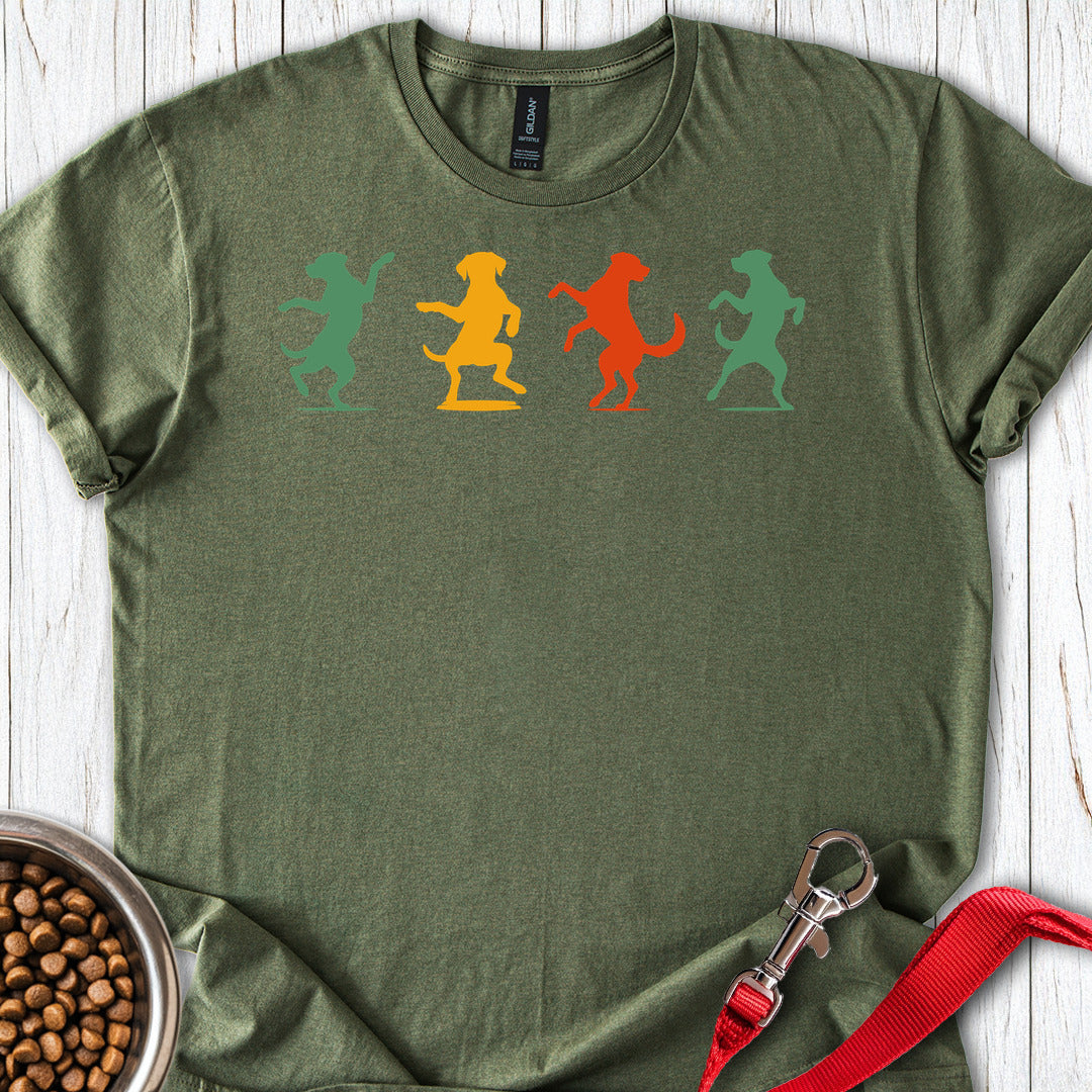 Happy Dancing Labradors Military Green
