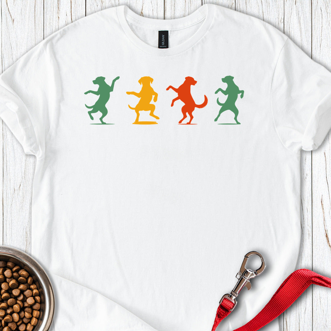 Happy Dancing Labradors White