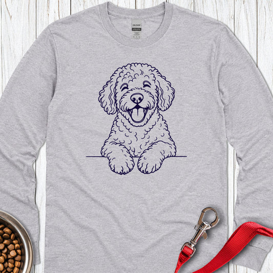 Happy Lagotto Long Sleeve — Sport Grey