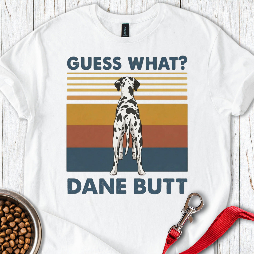 Harlequin Great Dane Butt White