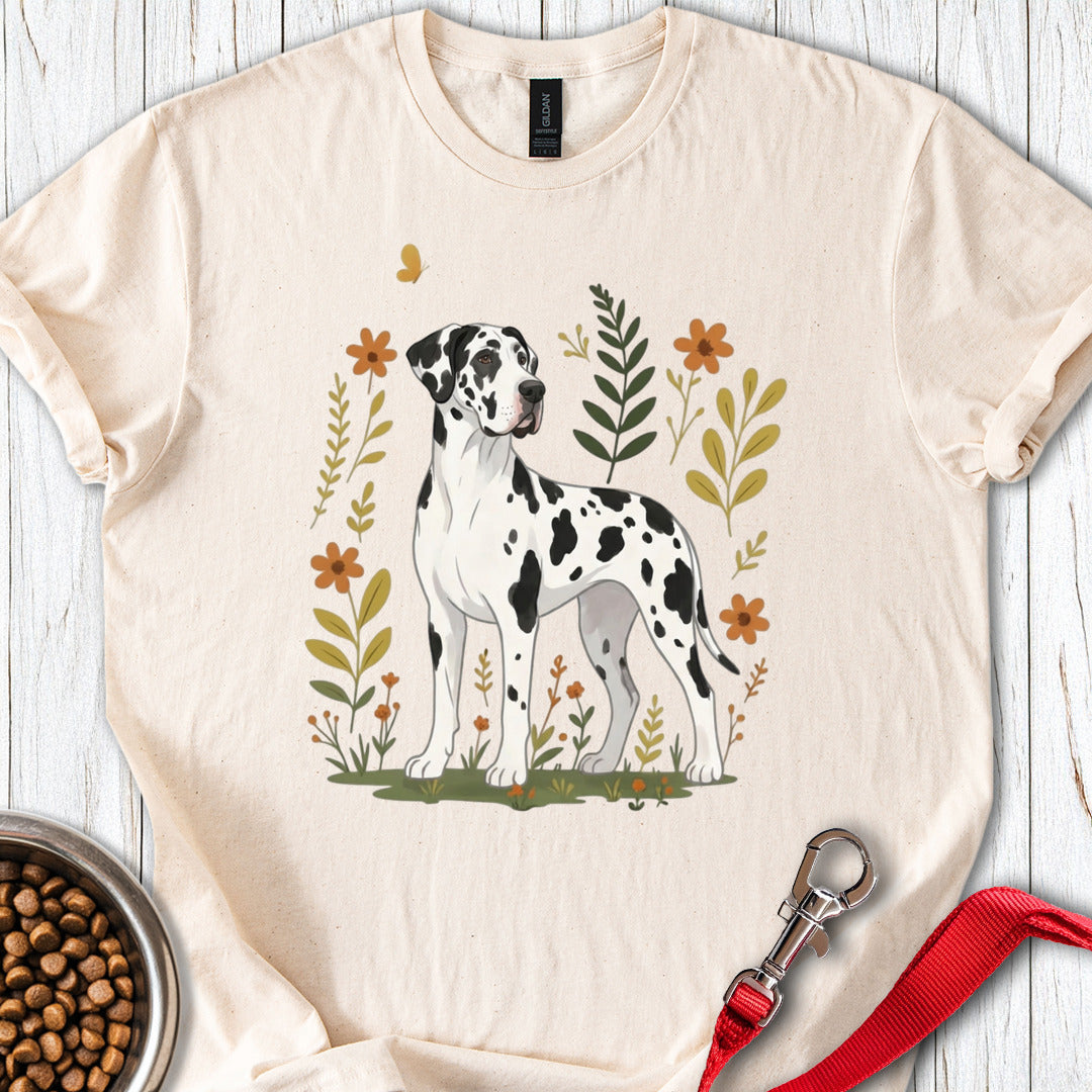 Harlequin Great Dane Flowers Natural