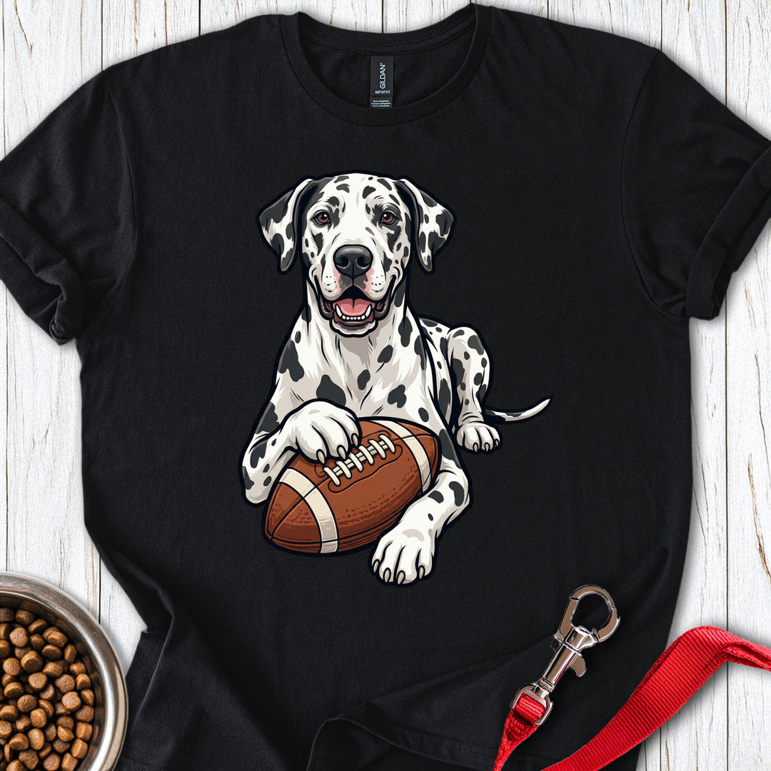 Harlequin Great Dane Football Black