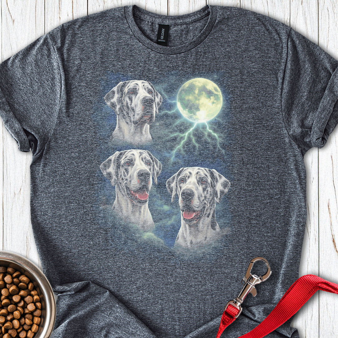 Harlequin Great Dane Moon Retro Dark Heather