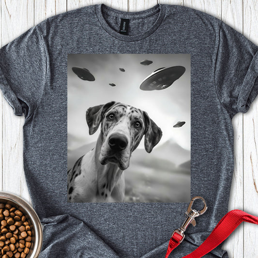 Harlequin Great Dane UFO Dark Heather