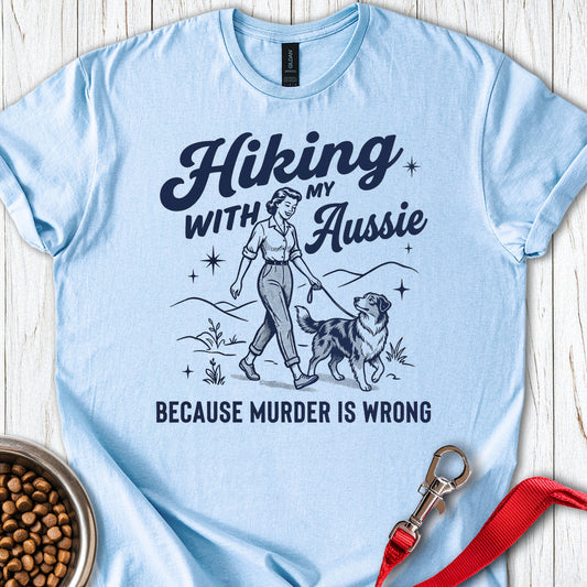 Hiking Australian Shepherd Light Blue