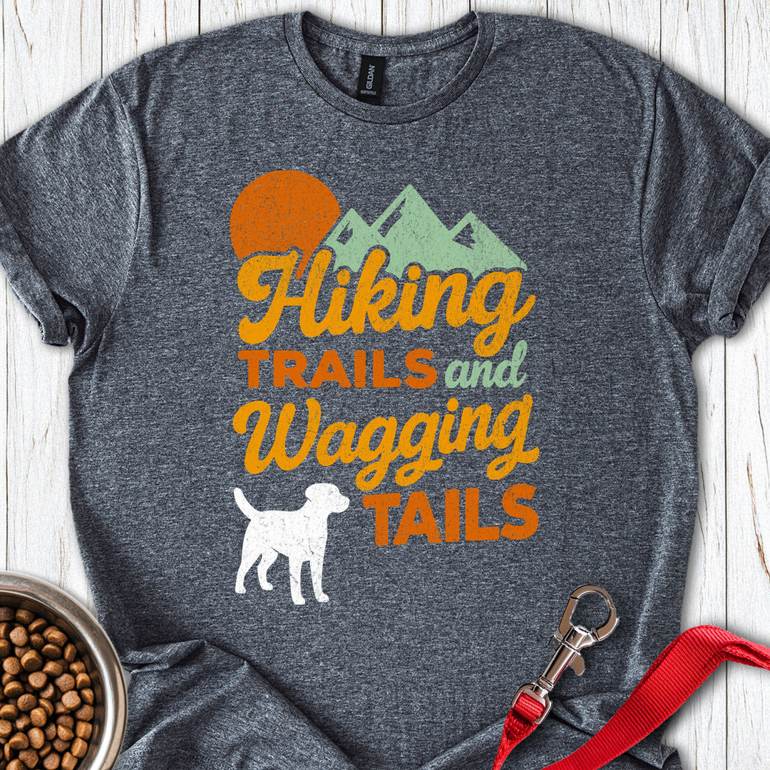 Hiking Trails and Wagging Tails Dark Heather
