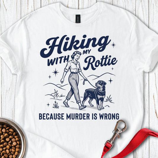 Hiking With My Rottweiler White