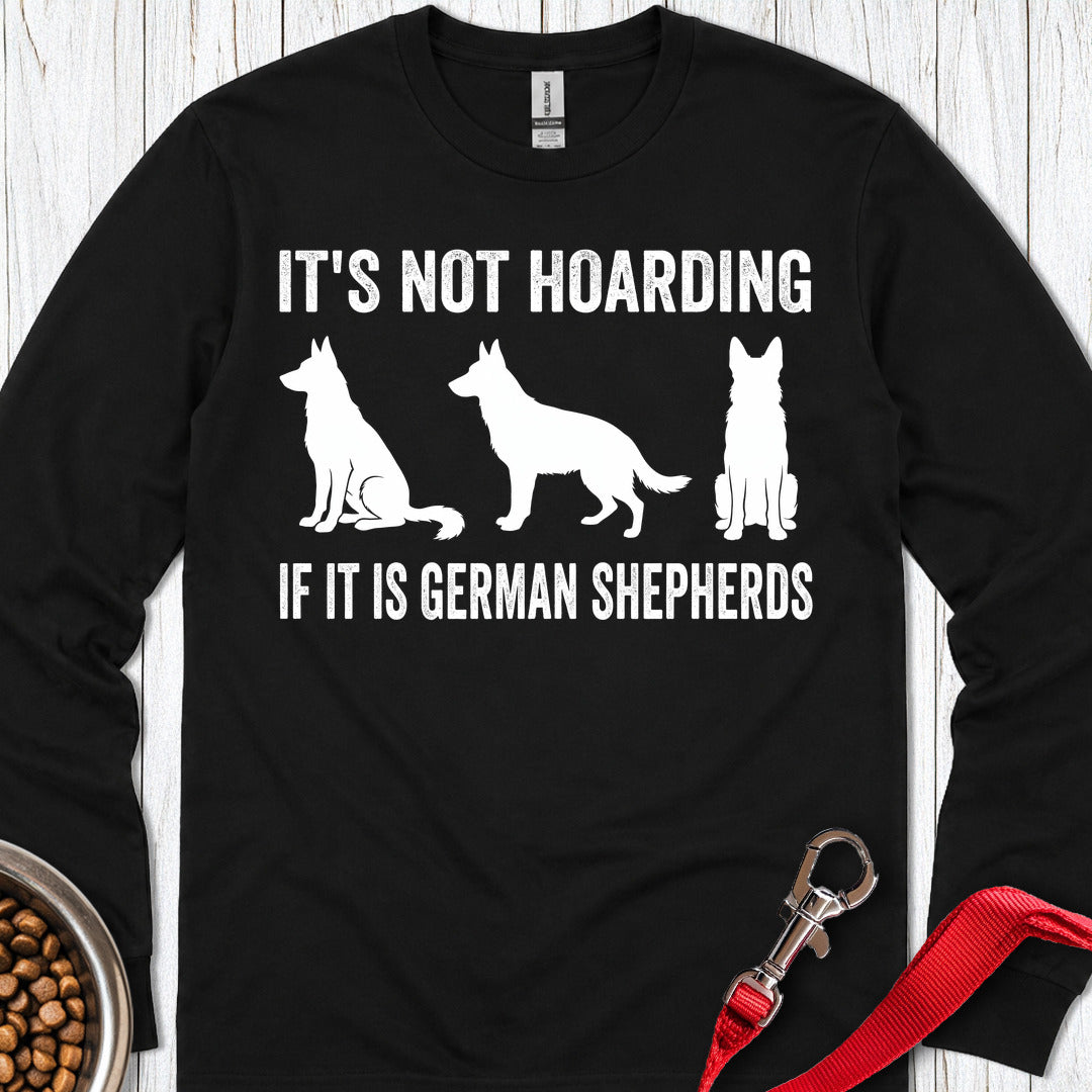 Hoarding German Shepherds Long Sleeve — Black