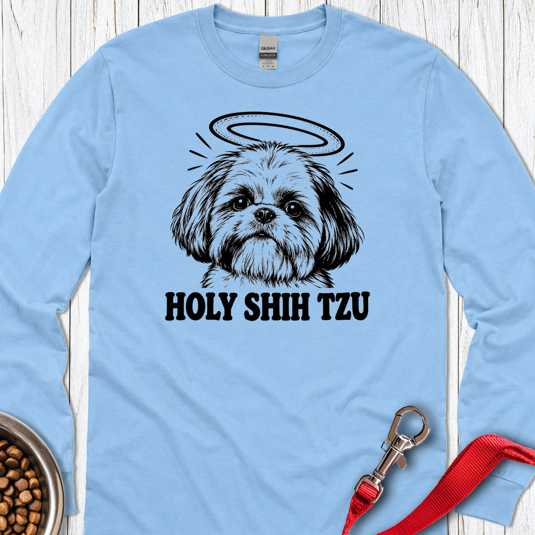 Holy Shih Tzu Long Sleeve — Carolina Blue
