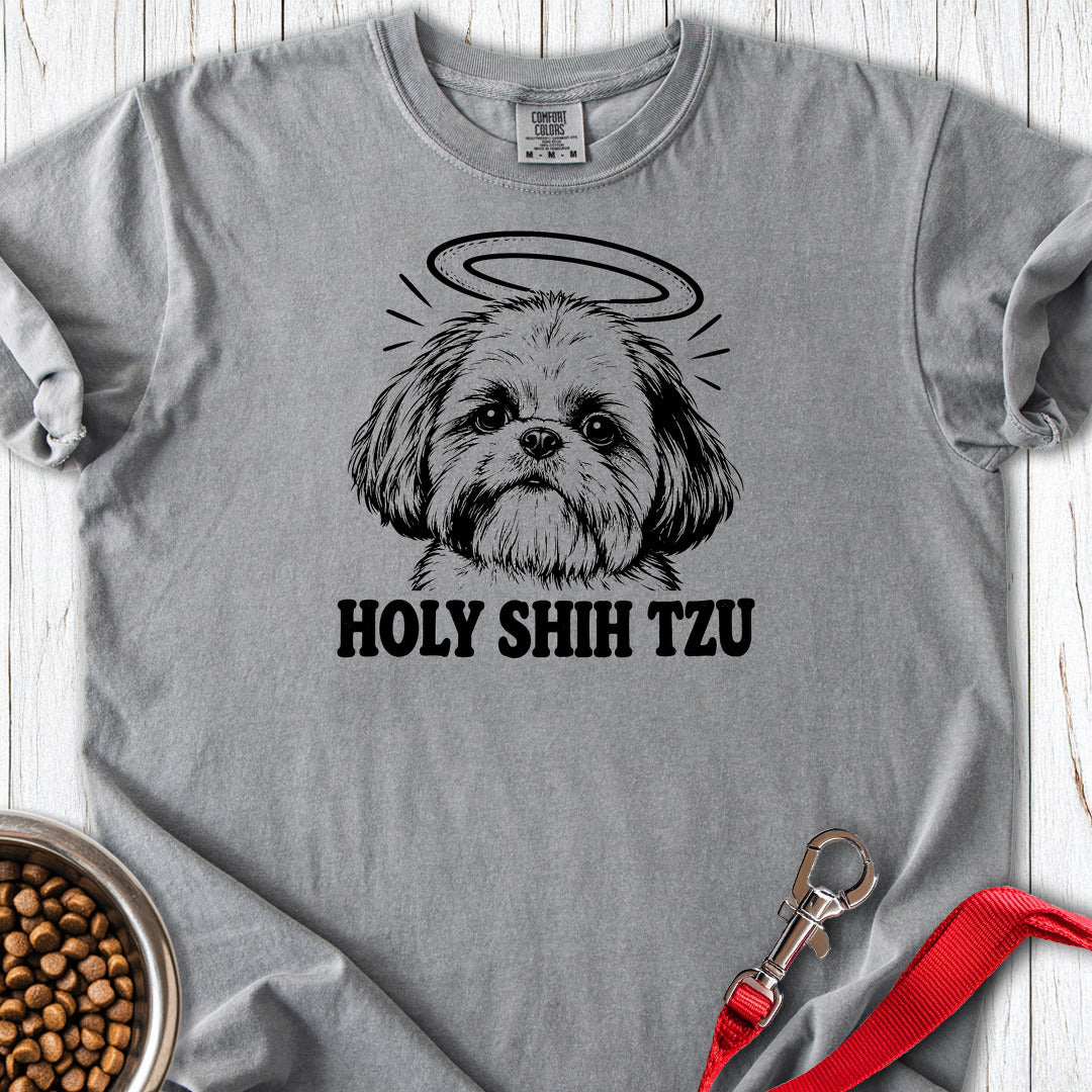 Holy Shih Tzu Premium Tee — Grey