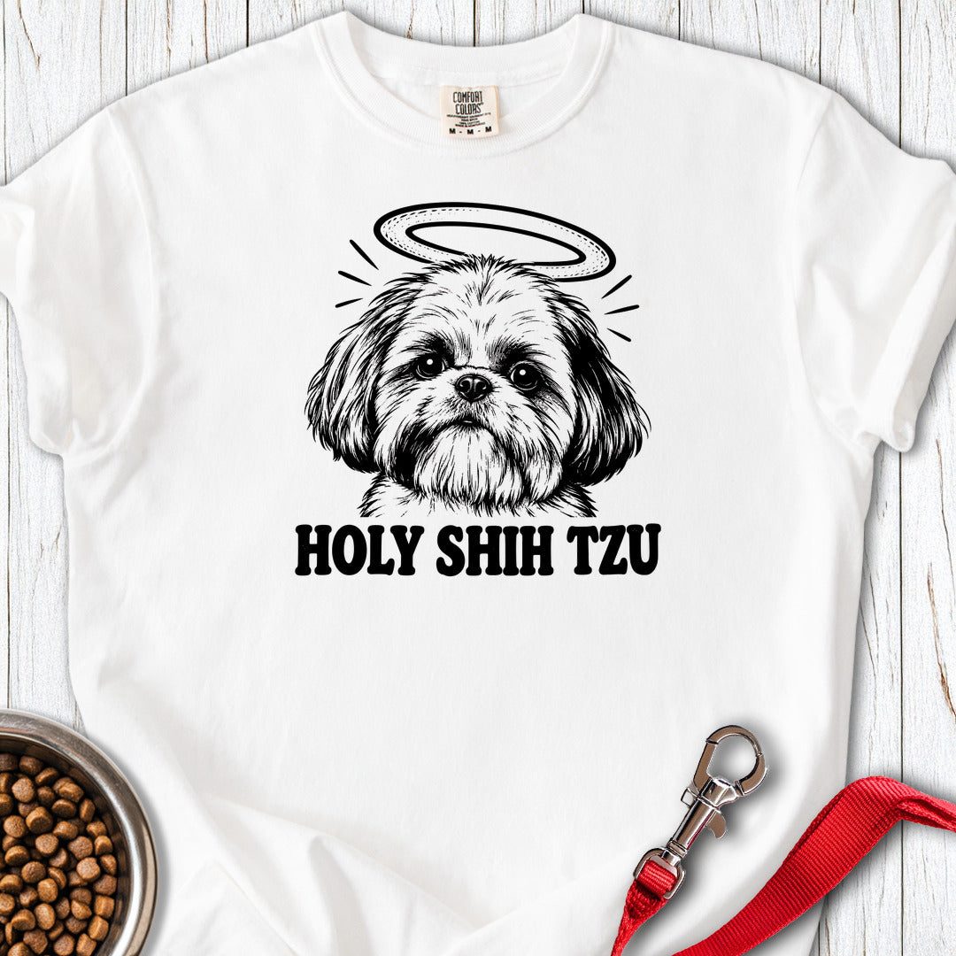 Holy Shih Tzu Premium Tee — White