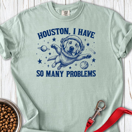 Houston I Have So Many Problems Labrador Premium Tee Bay