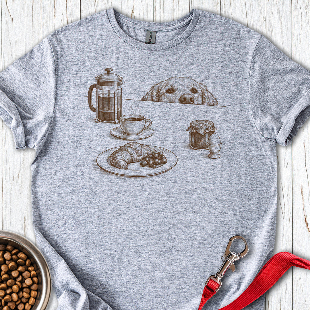 Hungry Golden Retriever Sport Grey