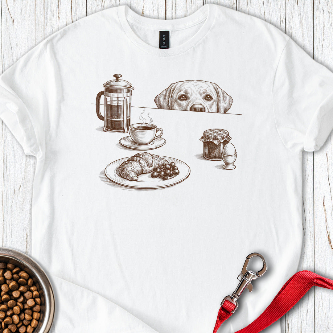 Hungry Labrador White