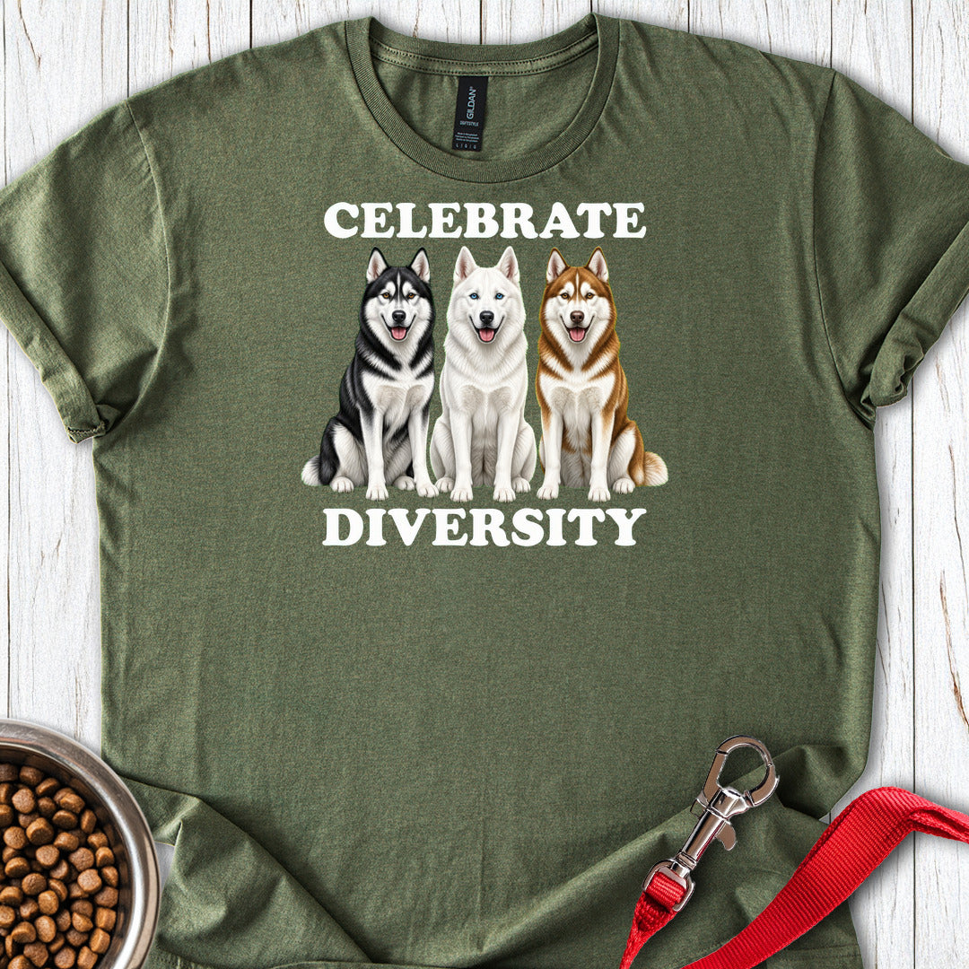 Huskies Celebrate Diversity Military Green