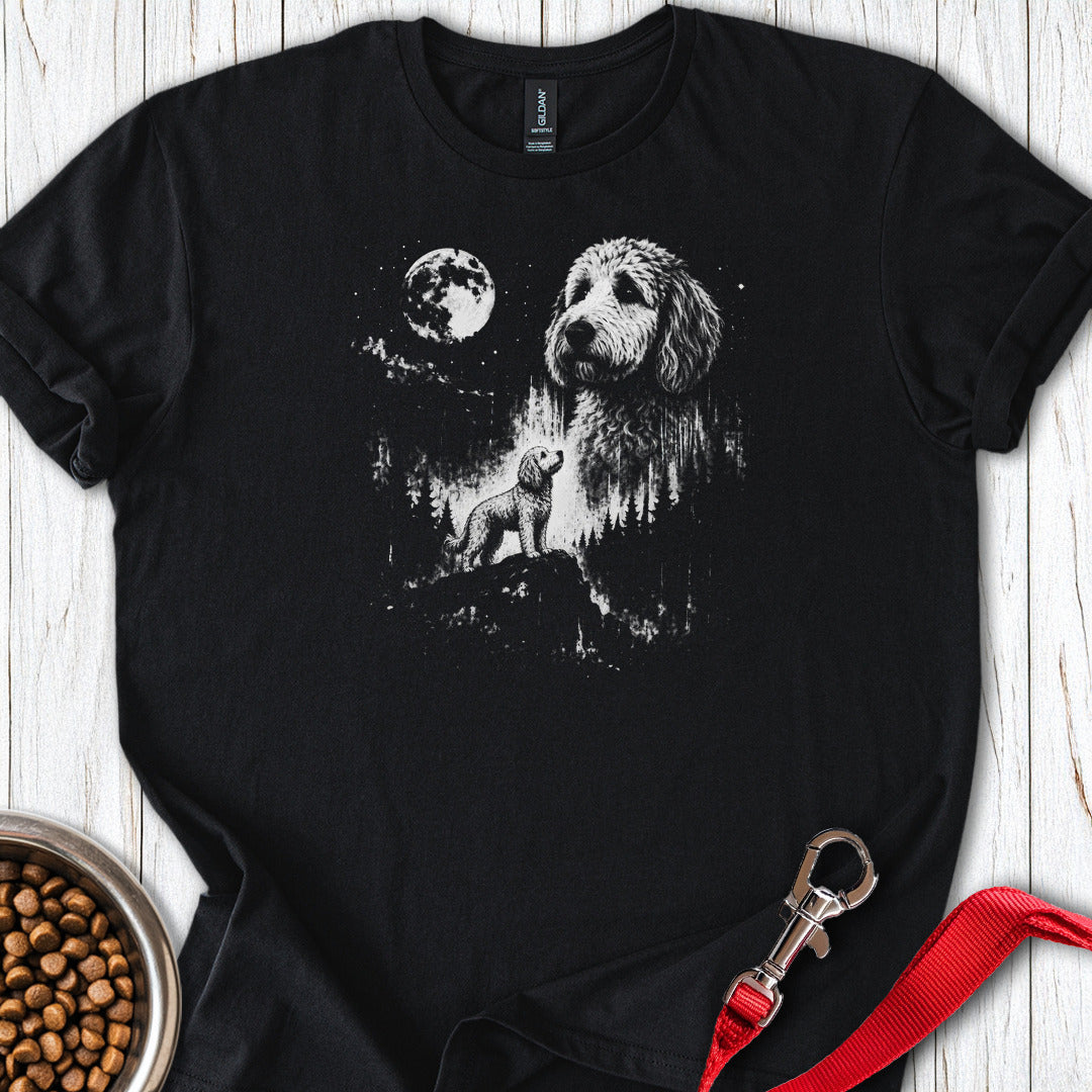 Golden Doodle Moon — Black