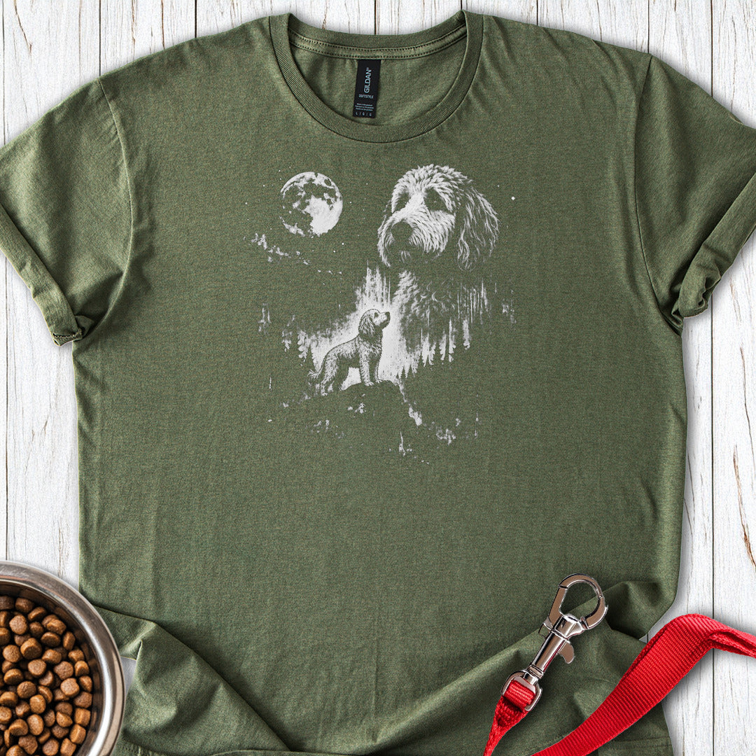 Golden Doodle Moon — Military Green