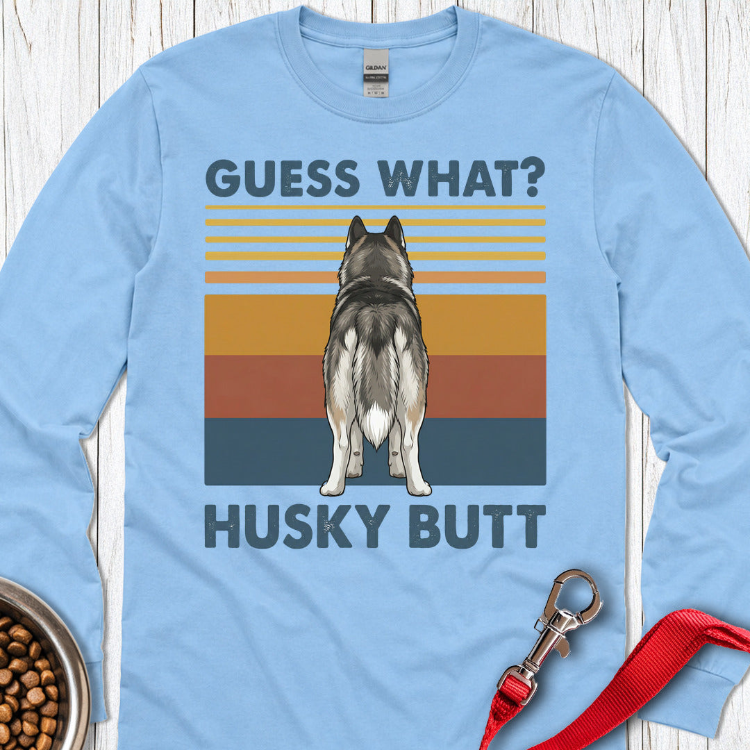 Husky Butt Long Sleeve — Carolina Blue