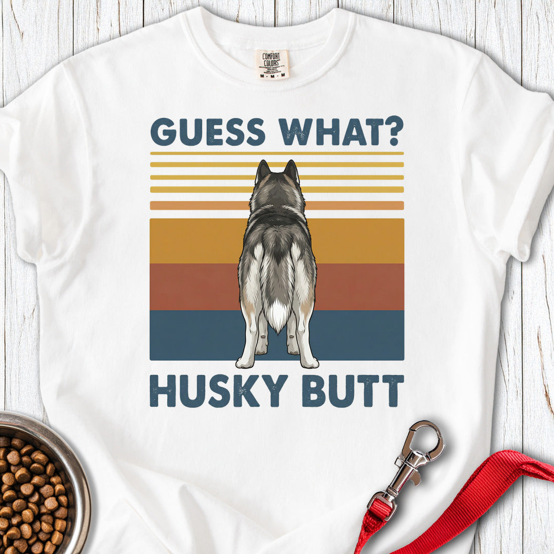 Husky Butt Premium Tee White