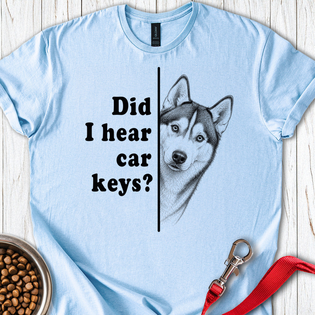Husky Car Keys Light Blue