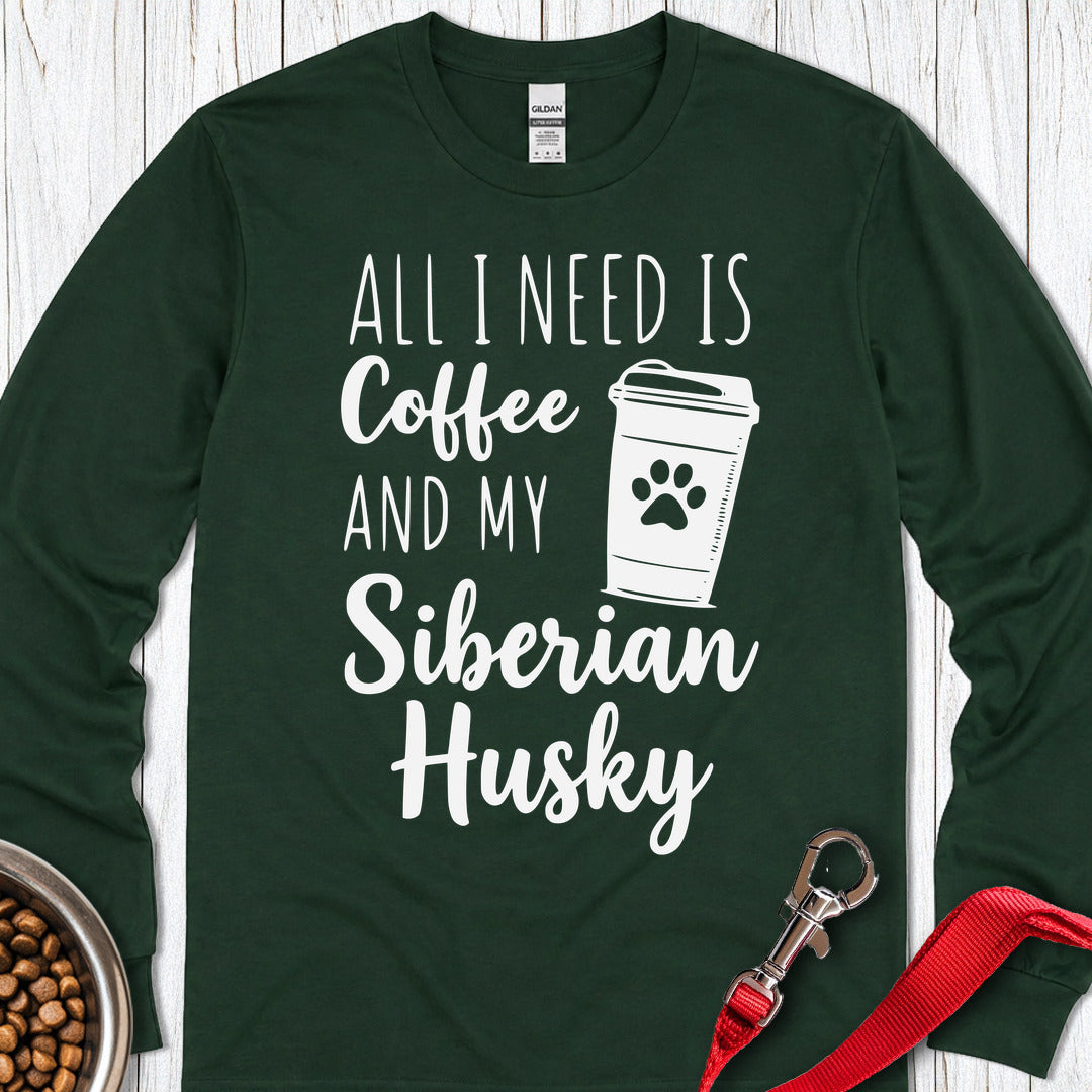 Husky Coffee Long Sleeve — Forest Green