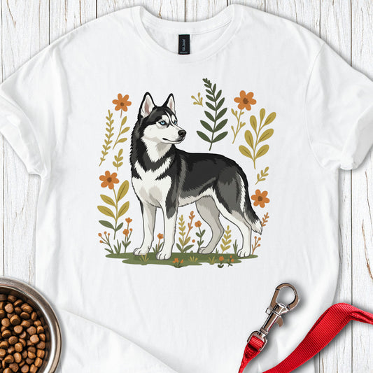 Husky Flowers White