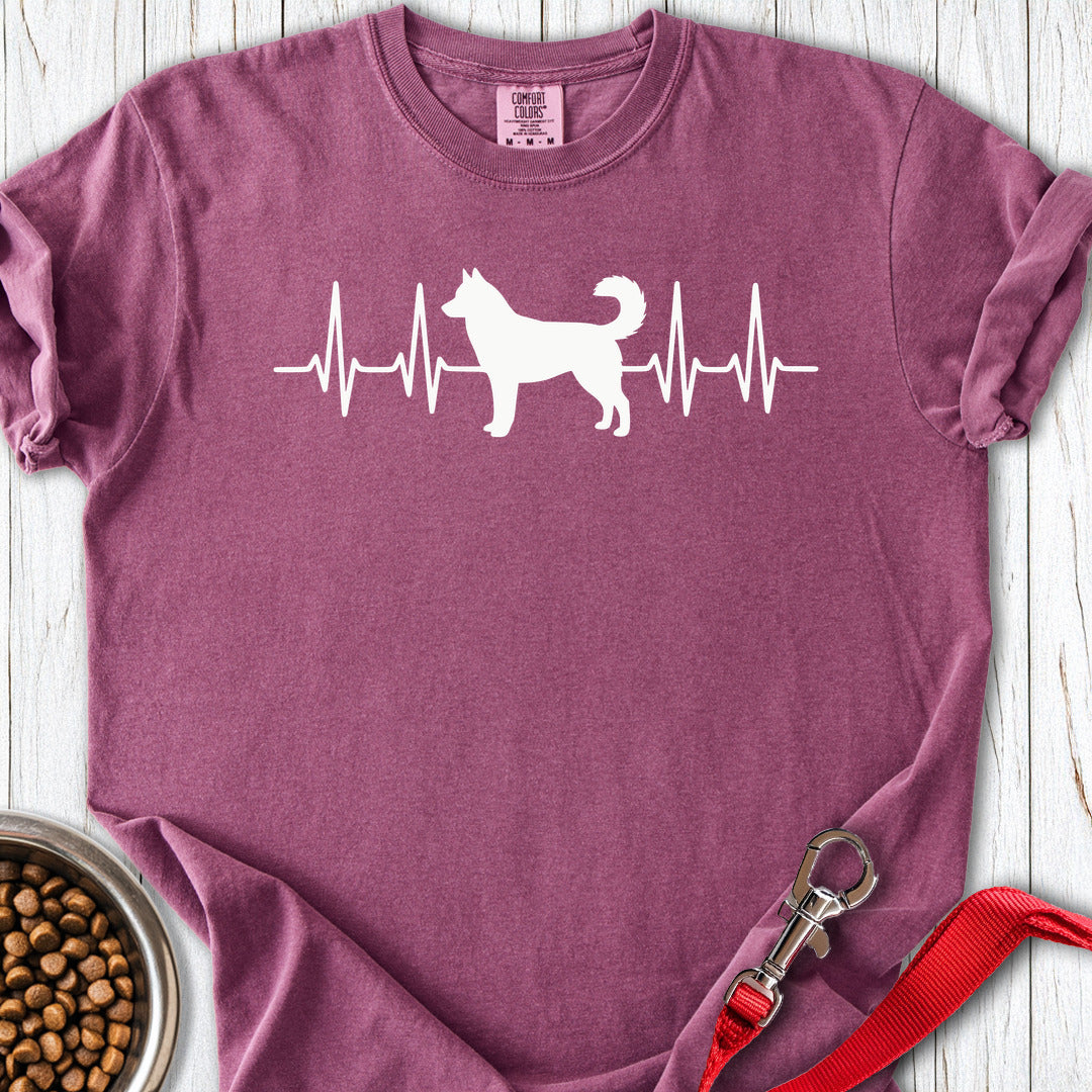 Husky Heartbeat Premium Tee Berry