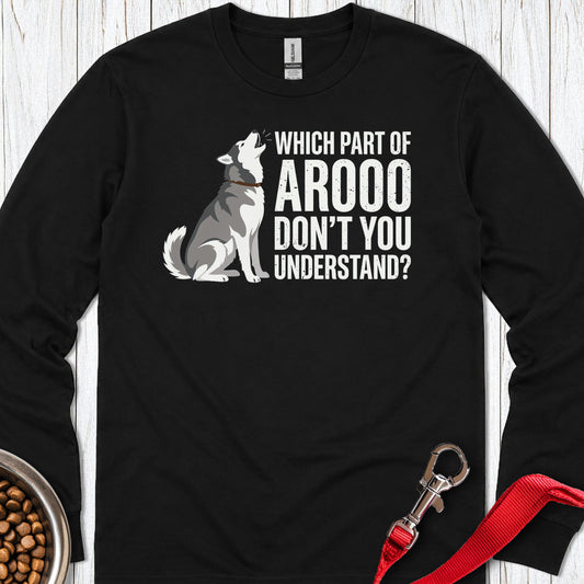 Husky Howling Long Sleeve — Black