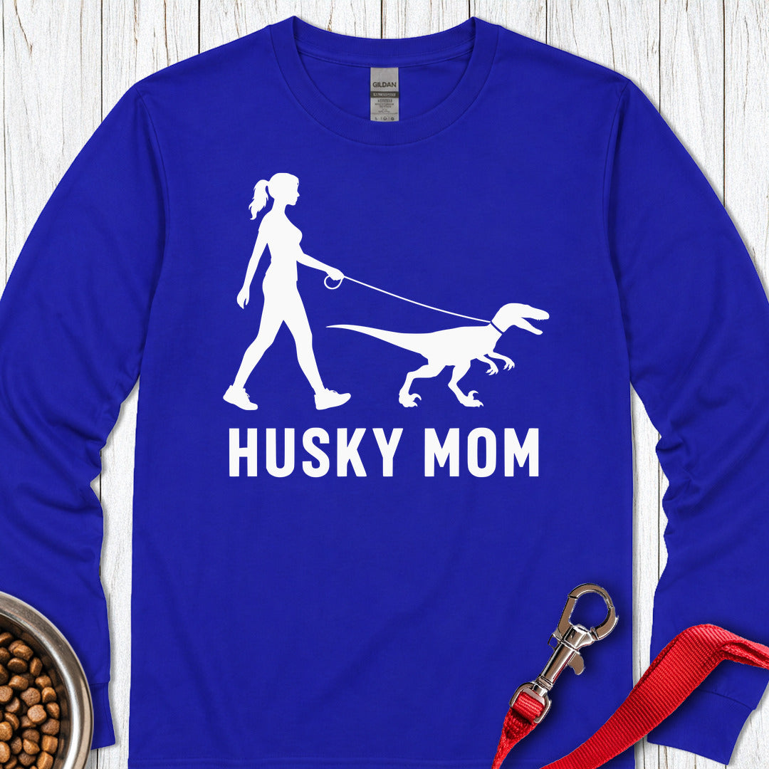 Husky Mom Velociraptor Long Sleeve — Royal