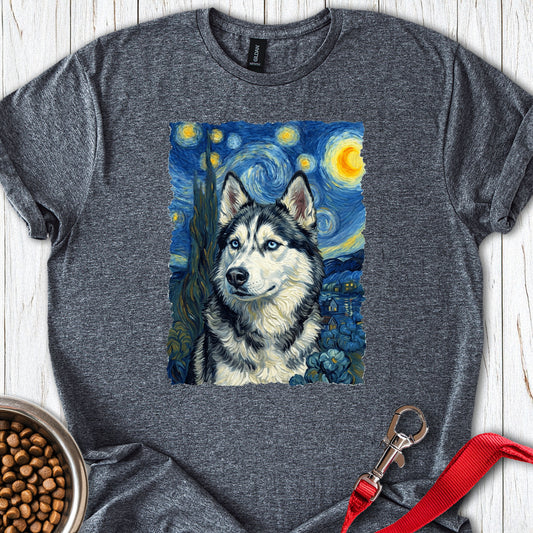 Husky Portrait Van Gogh Dark Heather