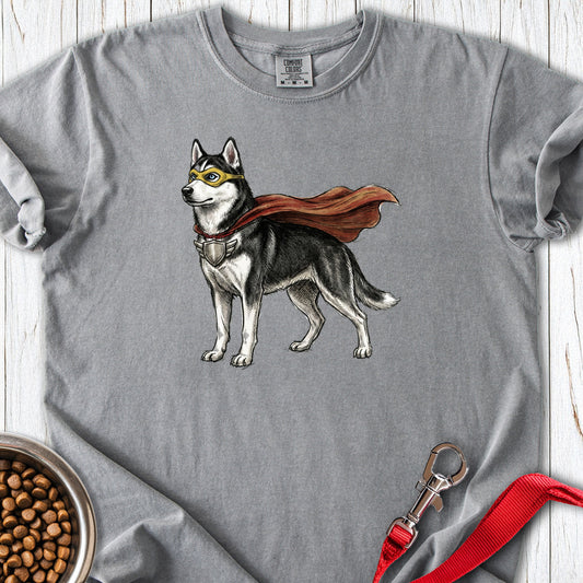 Husky Superhero Premium Tee Grey