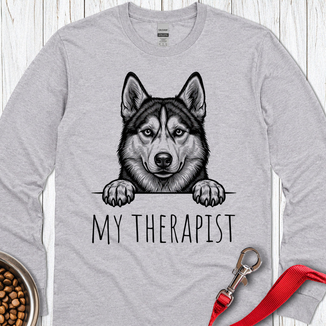 Husky Therapist Long Sleeve — Sport Grey