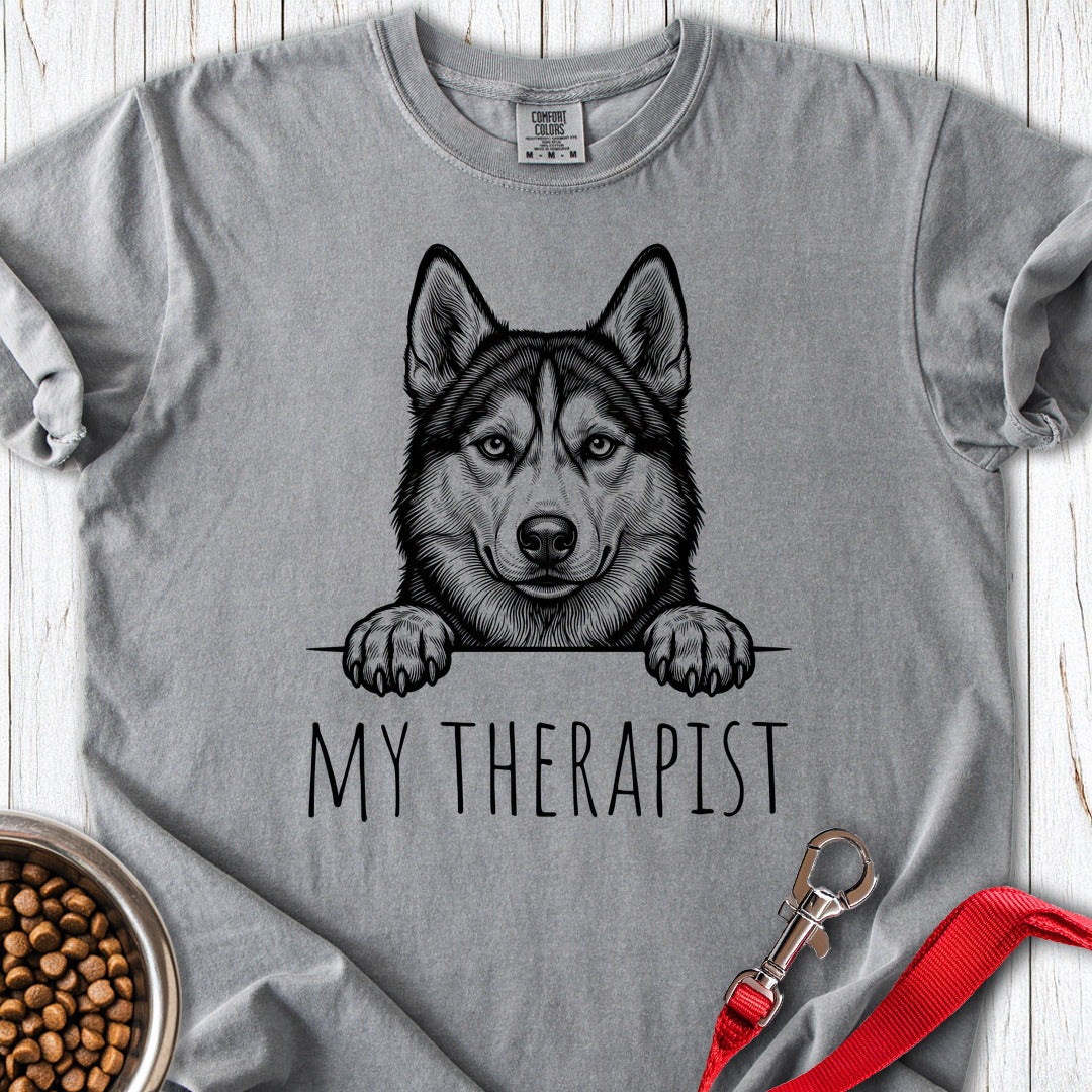 Husky Therapist Premium Tee Grey