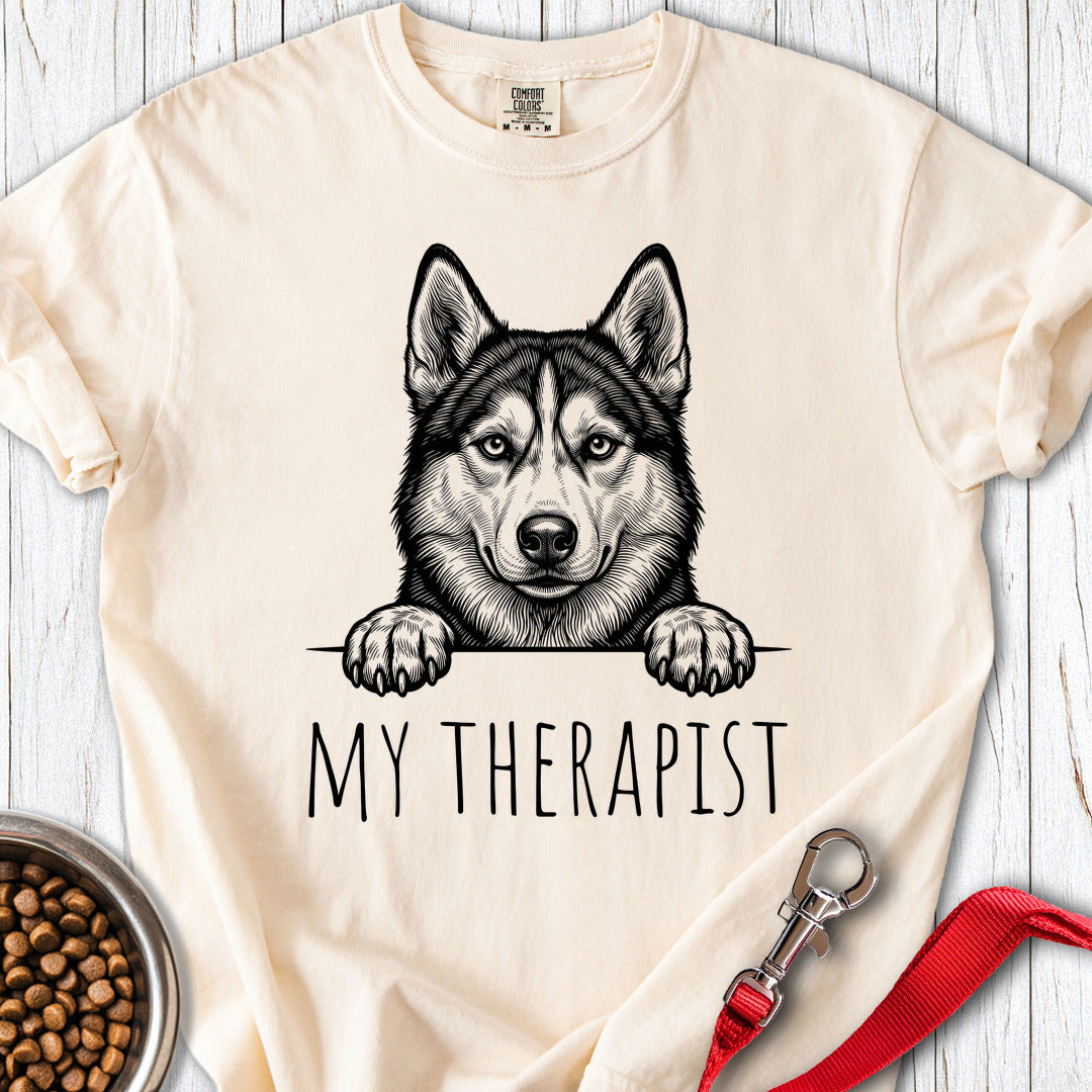 Husky Therapist Premium Tee Ivory