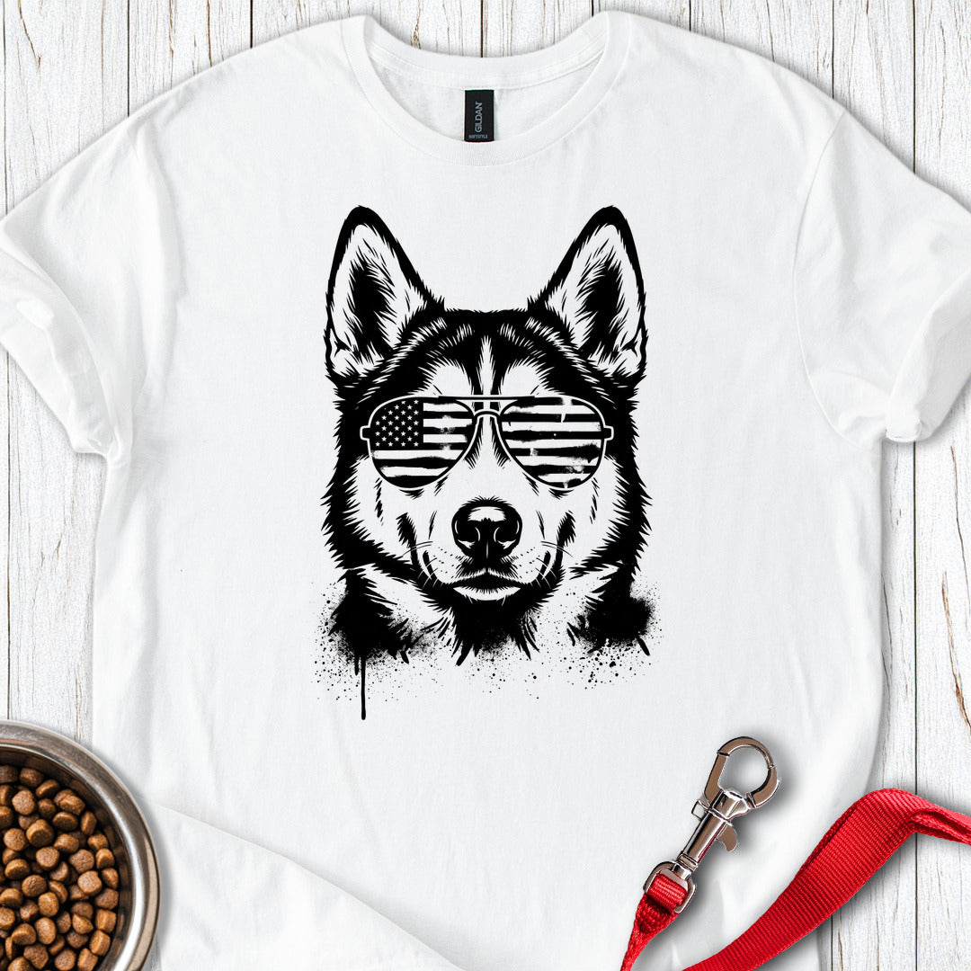 Husky USA White