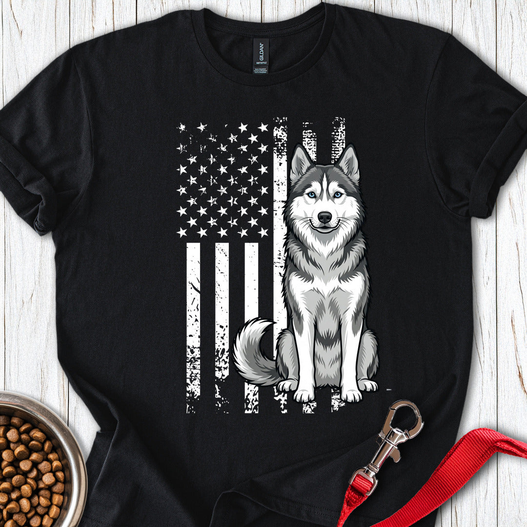 Husky USA Flag Black