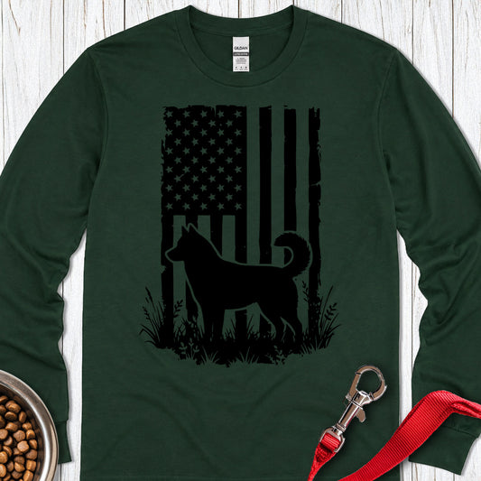 Husky USA Long Sleeve — Forest Green