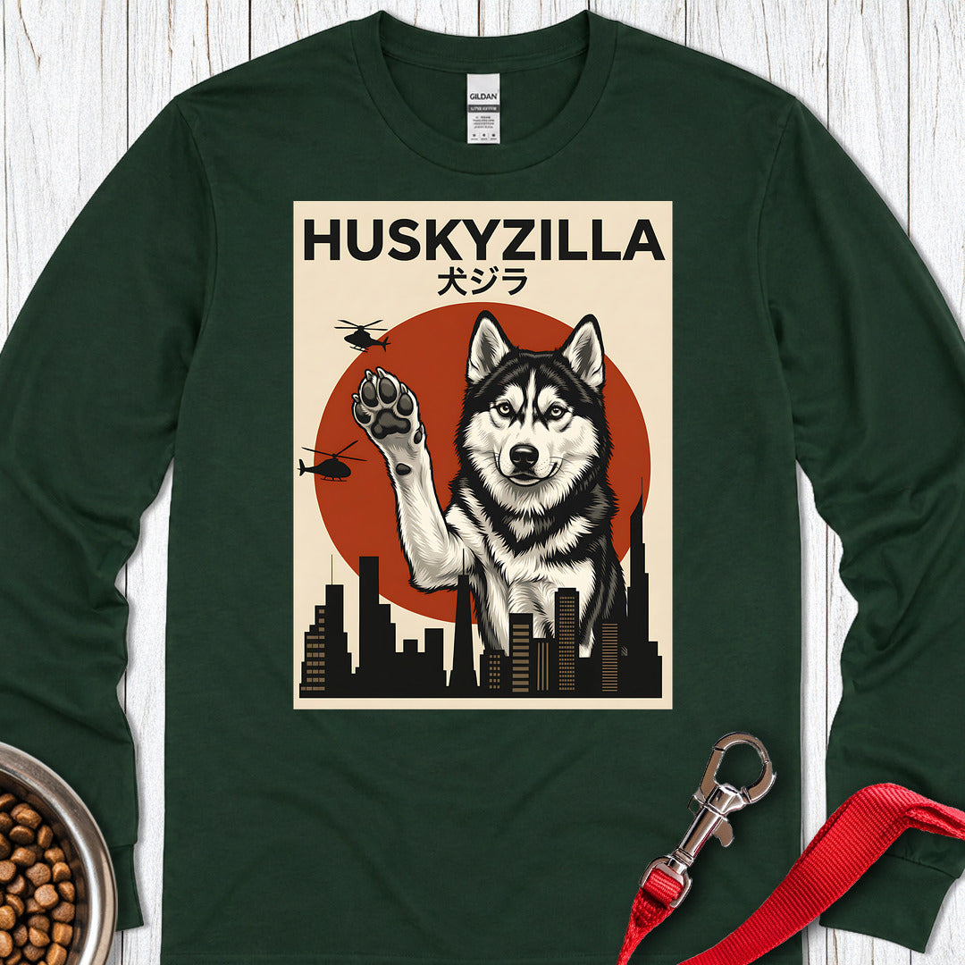 Huskyzilla Long Sleeve — Forest Green