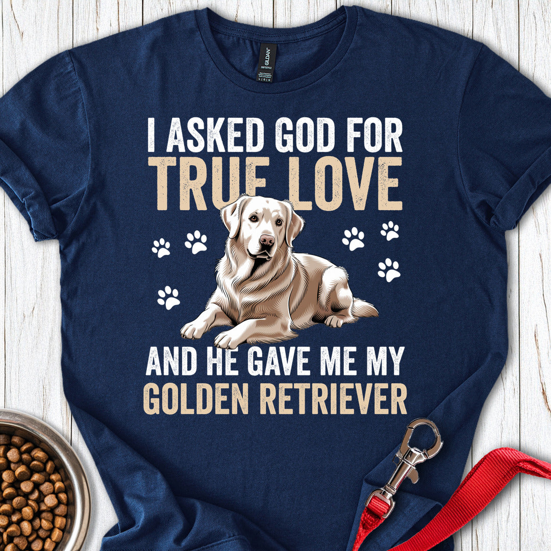 I Asked God For a Golden Retriever Navy
