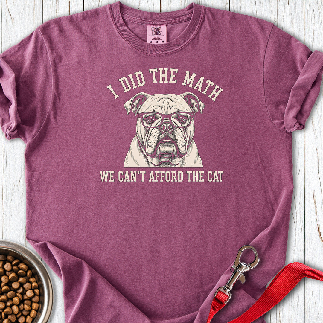 English Bulldog I Did The Math Premium Tee Berry